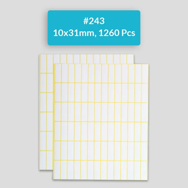 Self Adhesive Sticky White Labels 15 Sheets A5 Pack