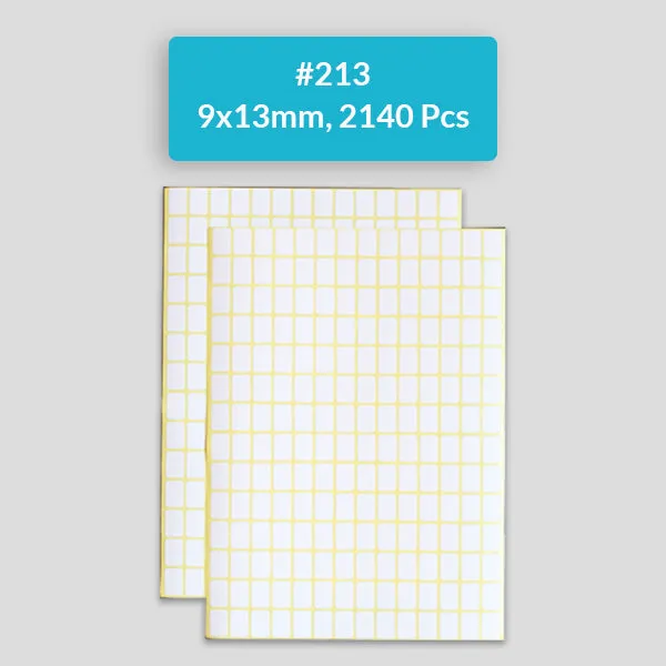 Self Adhesive Sticky White Labels 15 Sheets A5 Pack