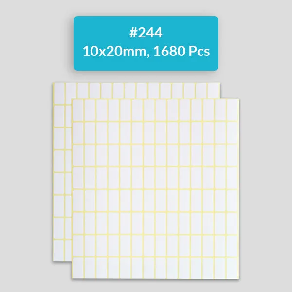 Self Adhesive Sticky White Labels 15 Sheets A5 Pack