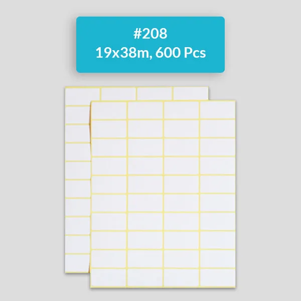 Self Adhesive Sticky White Labels 15 Sheets A5 Pack