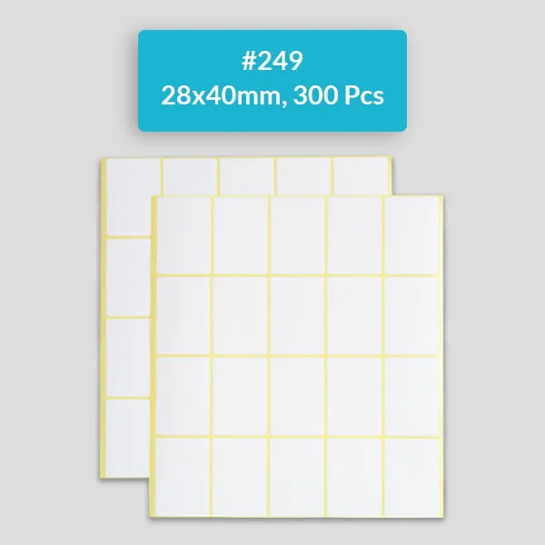 Self Adhesive Sticky White Labels 15 Sheets A5 Pack