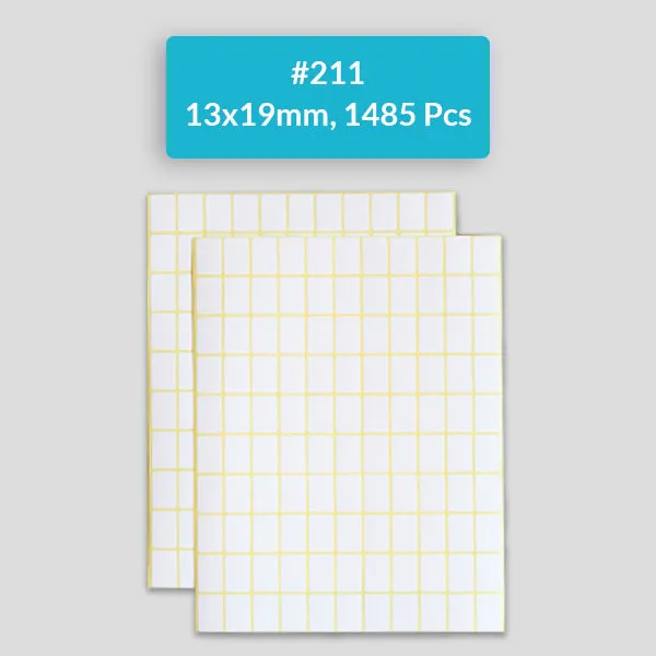 Self Adhesive Sticky White Labels 15 Sheets A5 Pack