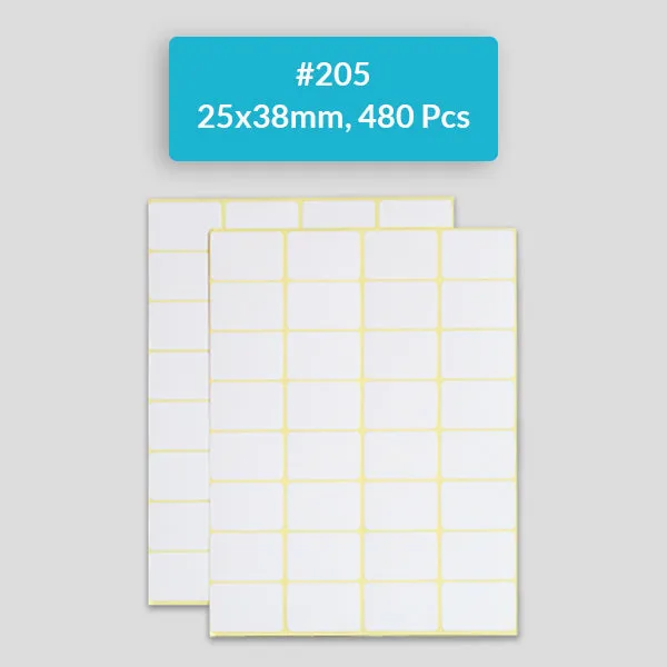 Self Adhesive Sticky White Labels 15 Sheets A5 Pack