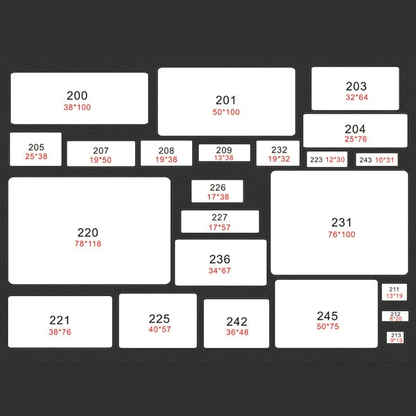 Self Adhesive Sticky White Labels 15 Sheets A5 Pack