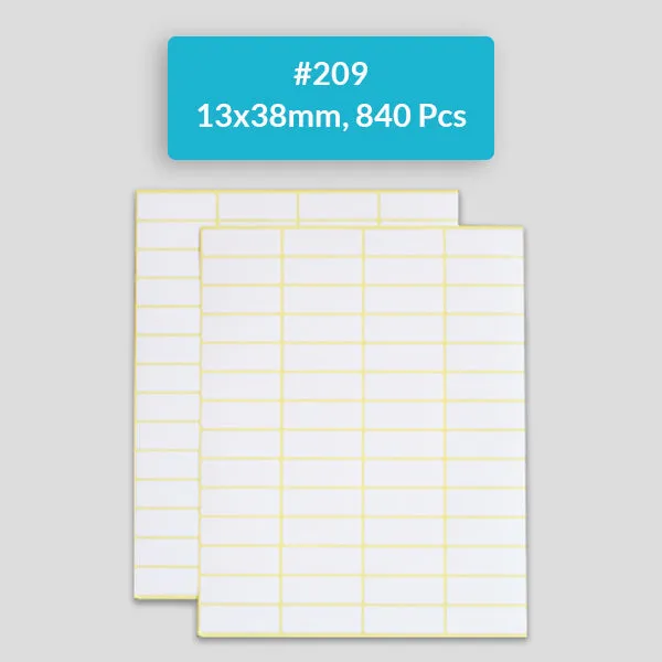 Self Adhesive Sticky White Labels 15 Sheets A5 Pack