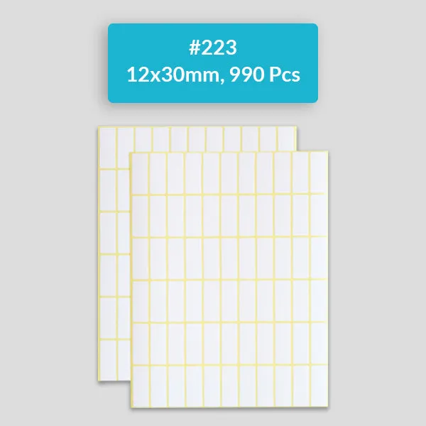 Self Adhesive Sticky White Labels 15 Sheets A5 Pack