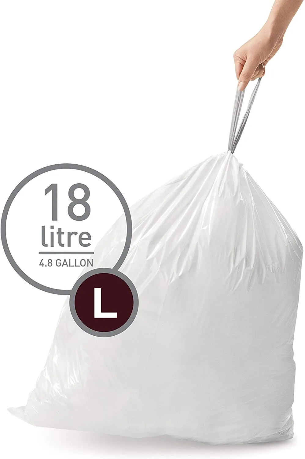 Simplehuman Code L Pack of 20 Custom Fit Bin liners