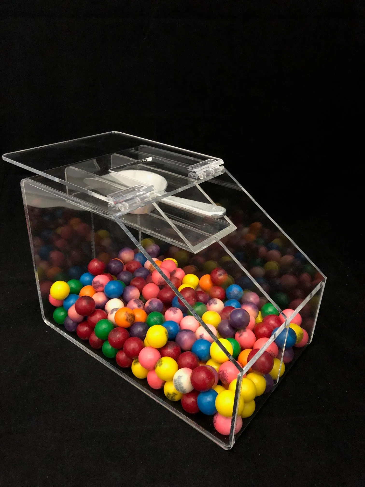 Slanted Lid Double Candy Bin
