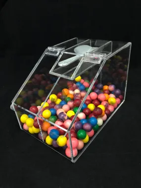 Slanted Lid Double Candy Bin