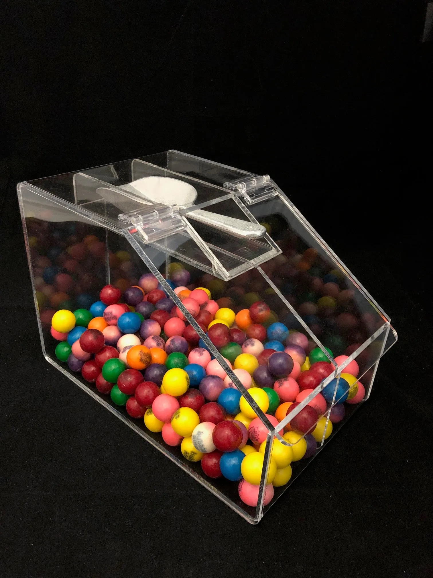 Slanted Lid Double Candy Bin
