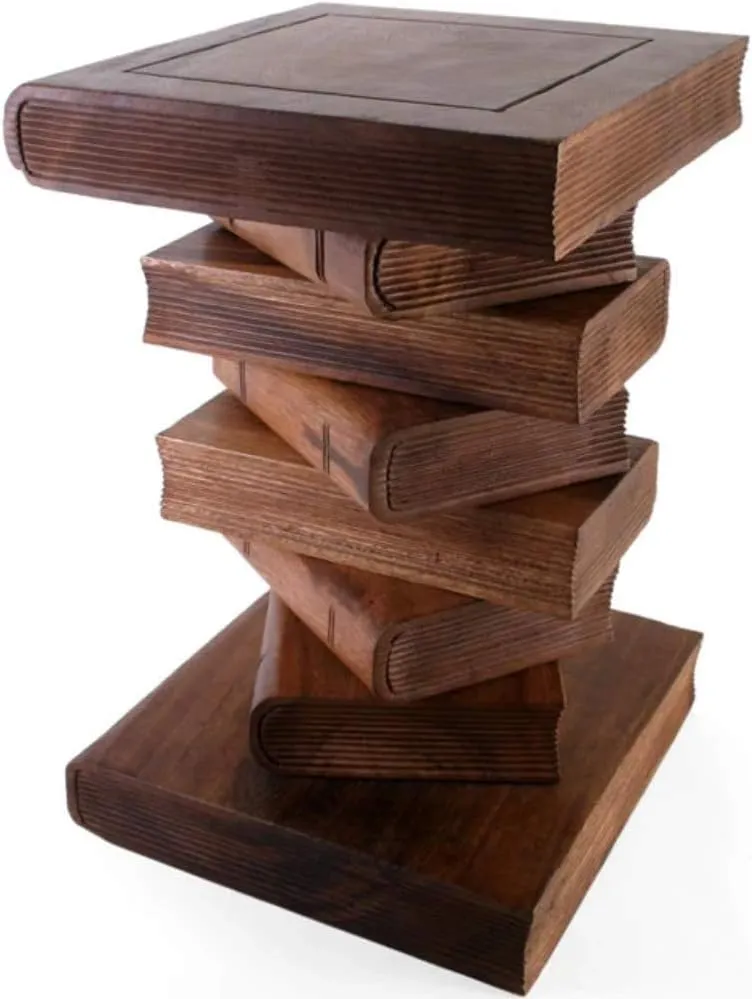 Something Different Honey Book Table, Brown, 33 X 33 X 51 cm Ex Display