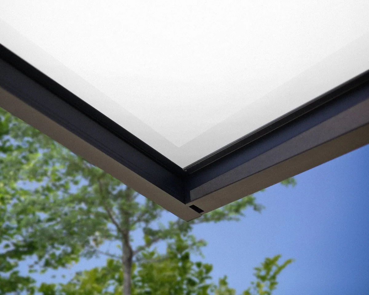 Sophia™ 2150 Door Awning 37" x 85" White Panels | Palram-Canopia