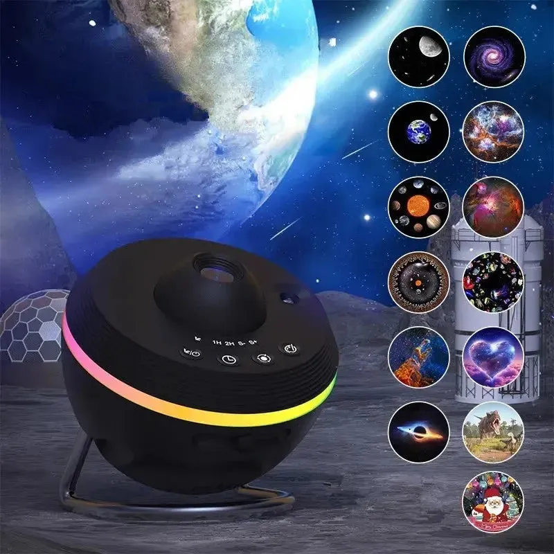 Space Projector Light Dynamic Meteor 13 In 1 Ultra Clear Galaxy Projector Lamp Rotary Space Ball Planetarium Projector Lights For Kids Gift