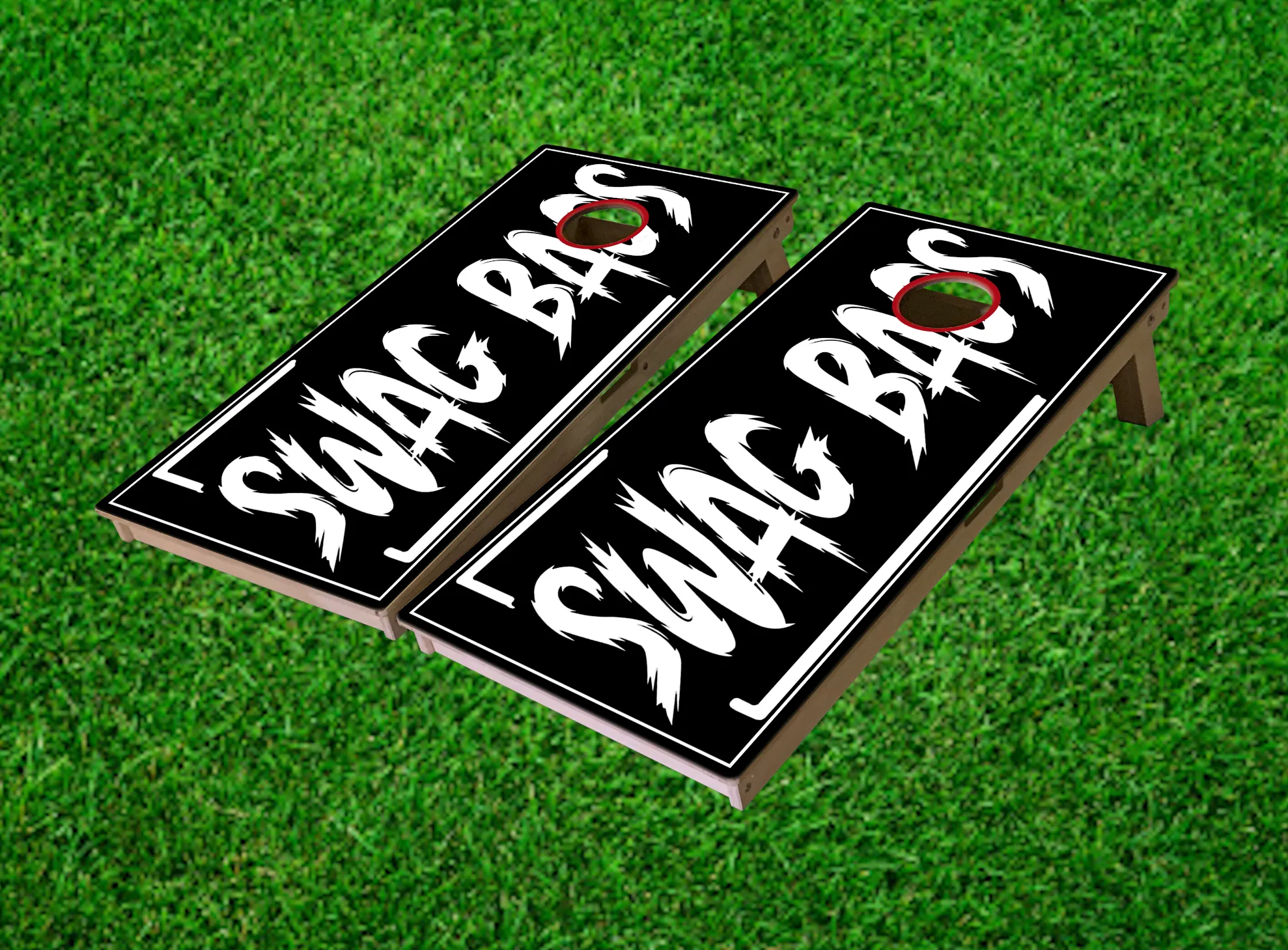 Swag Bags Cornhole Boards (Blackout)