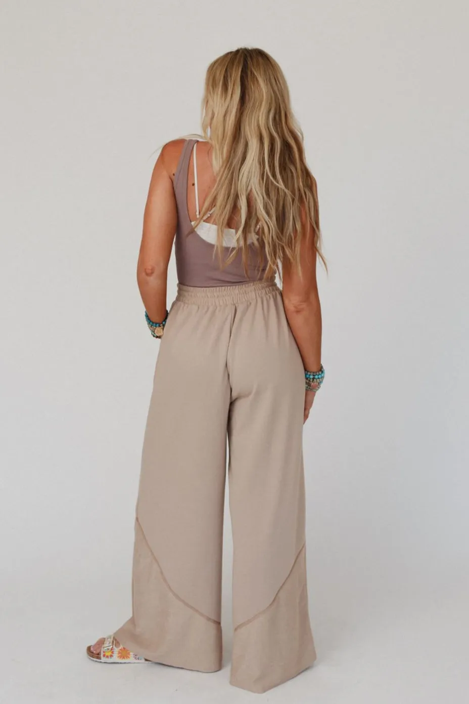 The Nest All Set Wide Leg Pants - Cuban Sand