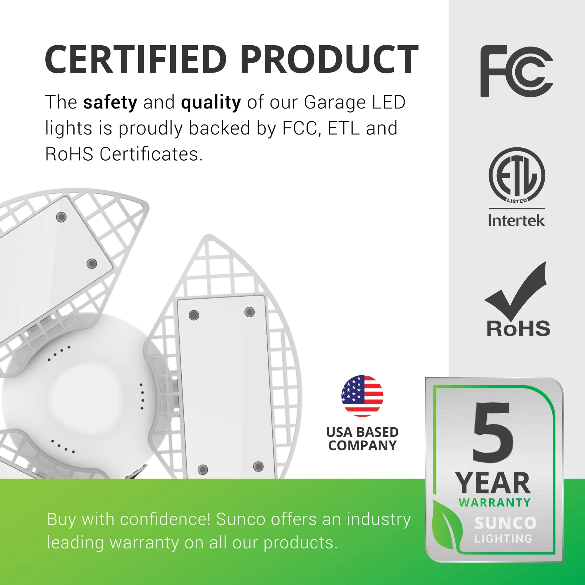 TRiLIGHT Deformable LED Garage Light
