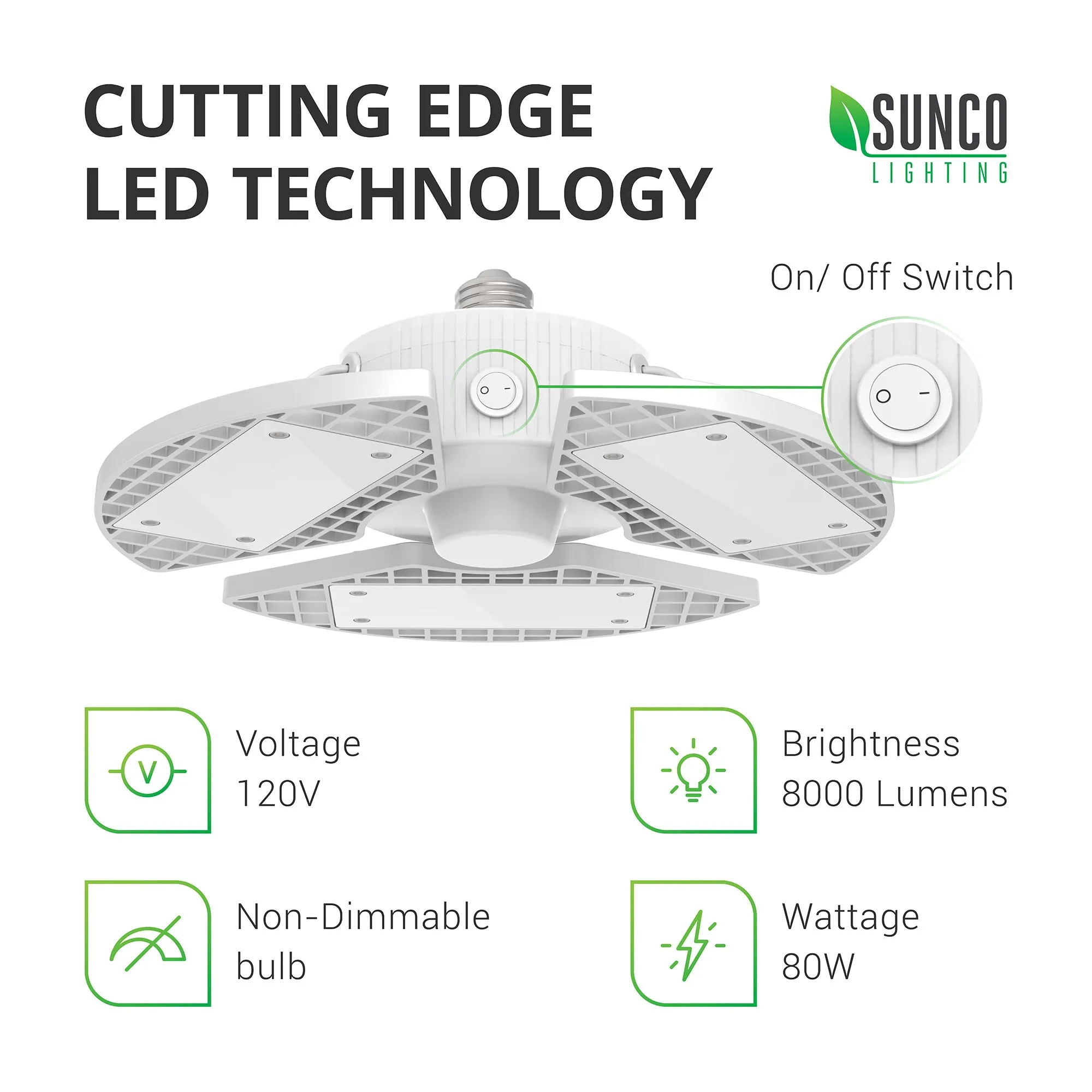 TRiLIGHT Deformable LED Garage Light