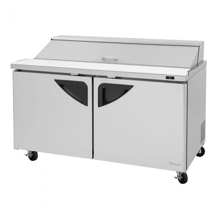 Turbo Air TST-60SD-N 60" Super Deluxe Series 2-Door Refrigerated Salad/Sandwich Prep Table