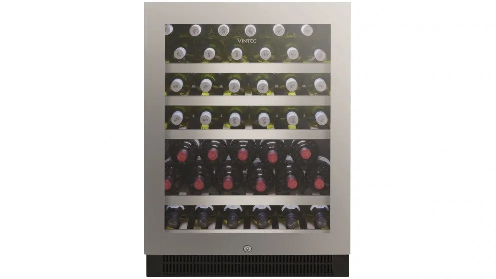 Vintec 50 Bottle Single Zone Wine Cabinet Stainless Steel VWS050SSB-X