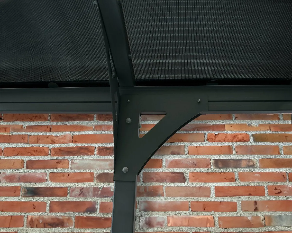 Vitoria 9'6" x 16' 5" Carport kit -Grey Structure & Grey Panels | Palram-Canopia