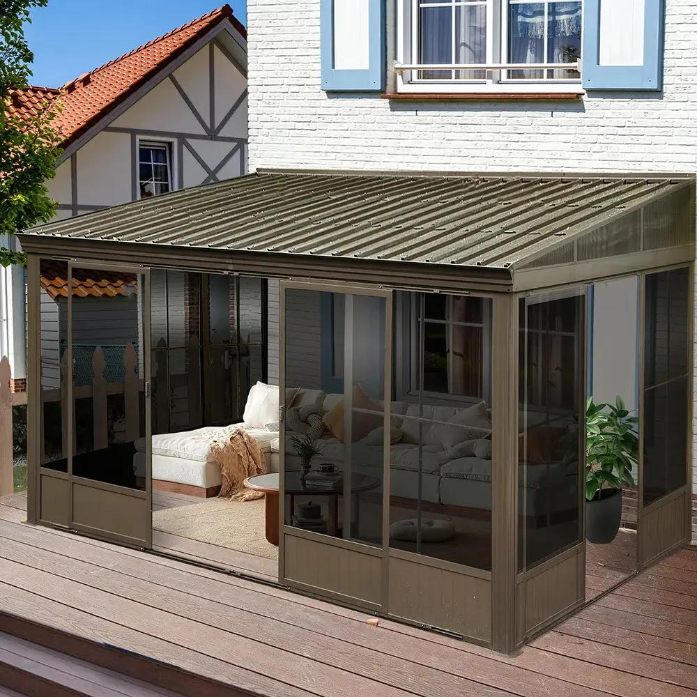 Wall Mounted Sunroom with Side Door