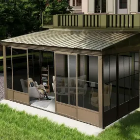 Wall Mounted Sunroom with Side Door