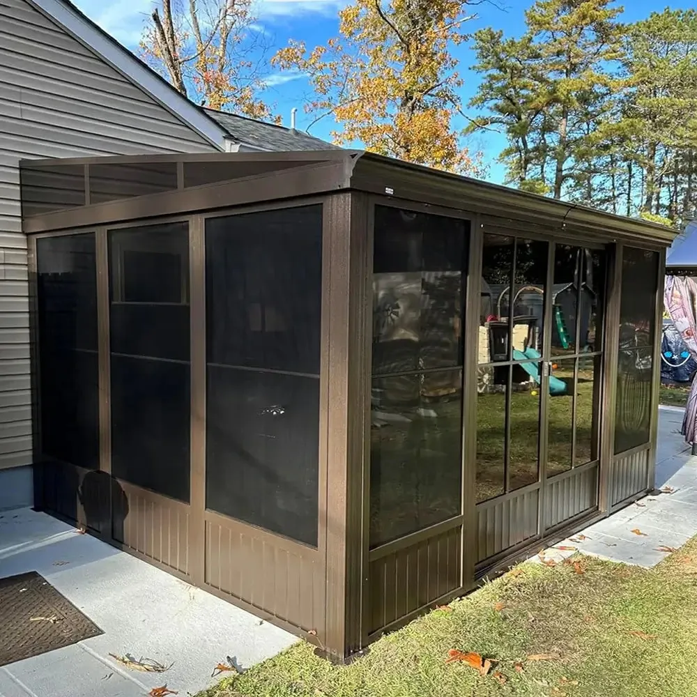 Wall Mounted Sunroom with Side Door