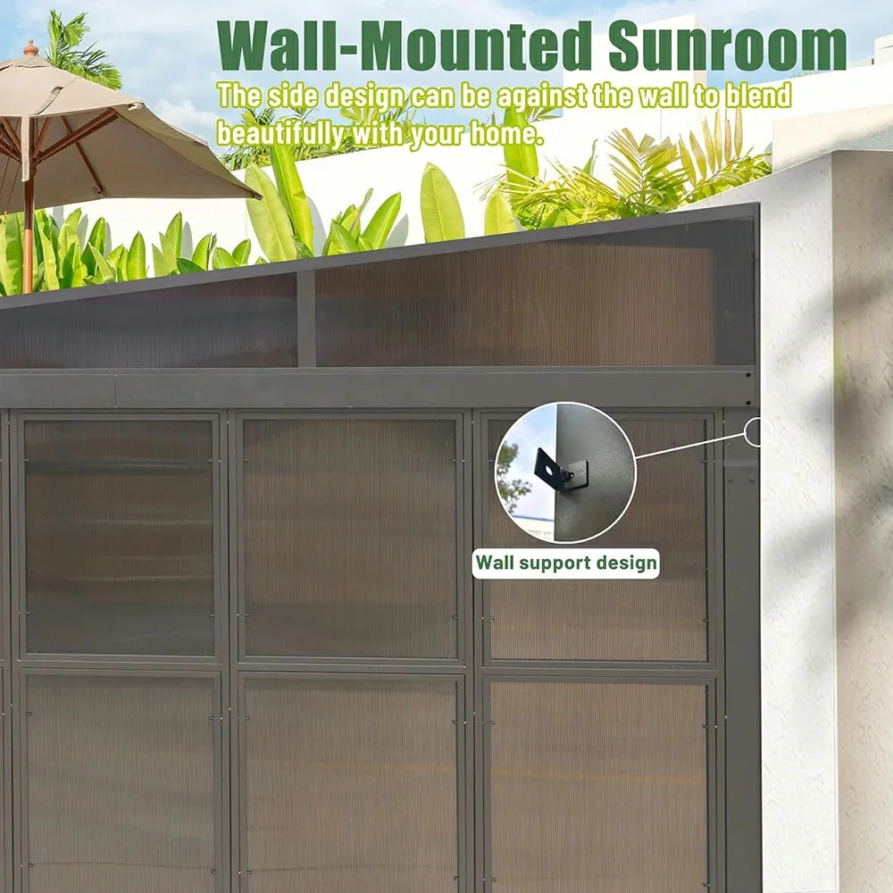 Wall Mounted Sunroom with Side Door