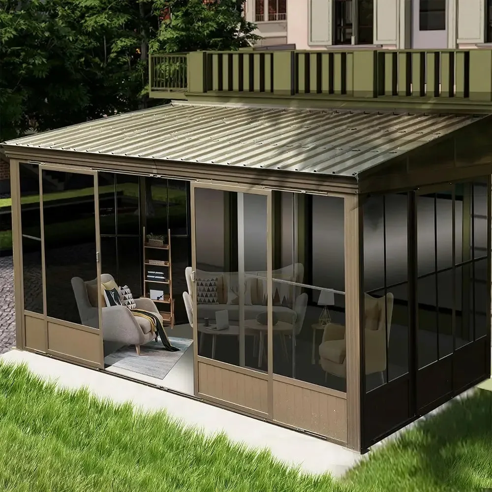 Wall Mounted Sunroom with Side Door