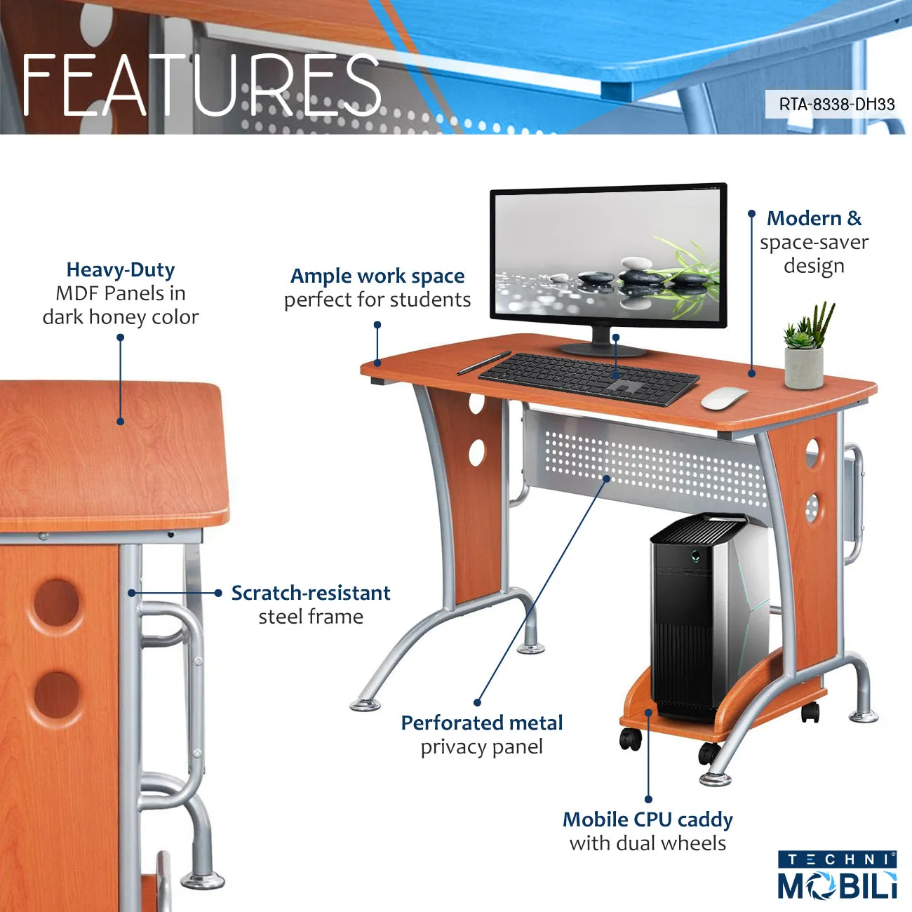 Wood Tech Conputer Desk